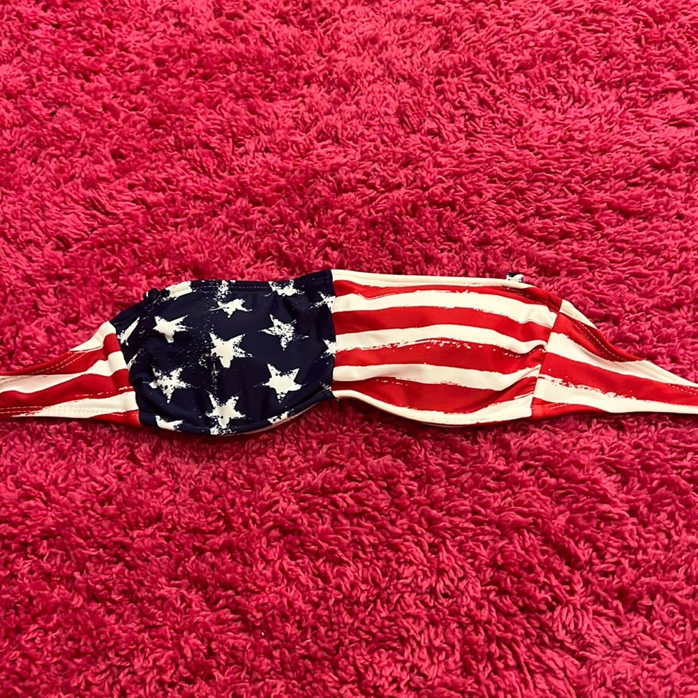 Target xhilaration American flag swim top